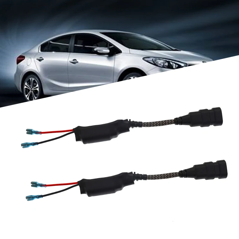 SUKIOTO 2PCS HID Warning Canceller Decoder Car Light Round Xenon Ballast Decoder For 35W 55W Xenon H1 H3 H7 H11 HB3 HB4 Bulb Kit (4)