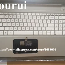 98% верхний чехол для hp павильон 15-p 762530-001 серебристый