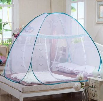 

Portable Pop Up Camping Tent Bed Canopy Mongolian Yurt Mosquito Net Twin Full Queen King Size