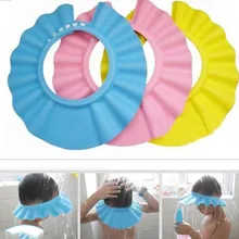 3 цвета безопасный шампунь детская шапочка для душа ванна Защита Мягкая шапка для детей Дети Gorro de ducha Tonsee