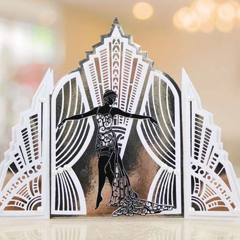 

Dancing Lady Metal Cutting Dies for Scrapbooking DIY Album Embossing Folder Paper Cards Maker Template Decor Stencils Craft Dies