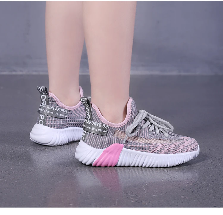 2019 новый стиль Flyknit кроссовки для детей мальчики девочки кроссовки детские Легкие уличные спортивные кроссовки дышащие