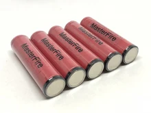 MasterFire 10PCS/PCS New Genuine Sanyo Protected 18650 UR18650w2 1500mAh 3.7v Lithium Battery Rechargeable Batteries with PCB