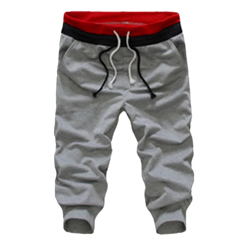 Летние повседневные мужские высотой до колена шорты для отдыха Цветные Лоскутные джоггеры короткие спортивные брюки мужские Бермуды Шорты