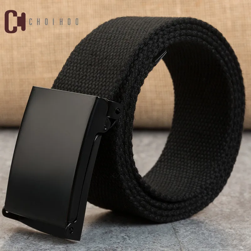 

Choihoo 110 150 160cm long big size new nylon material mens belt military outdoor male jeans tactical belts for men luxury 249