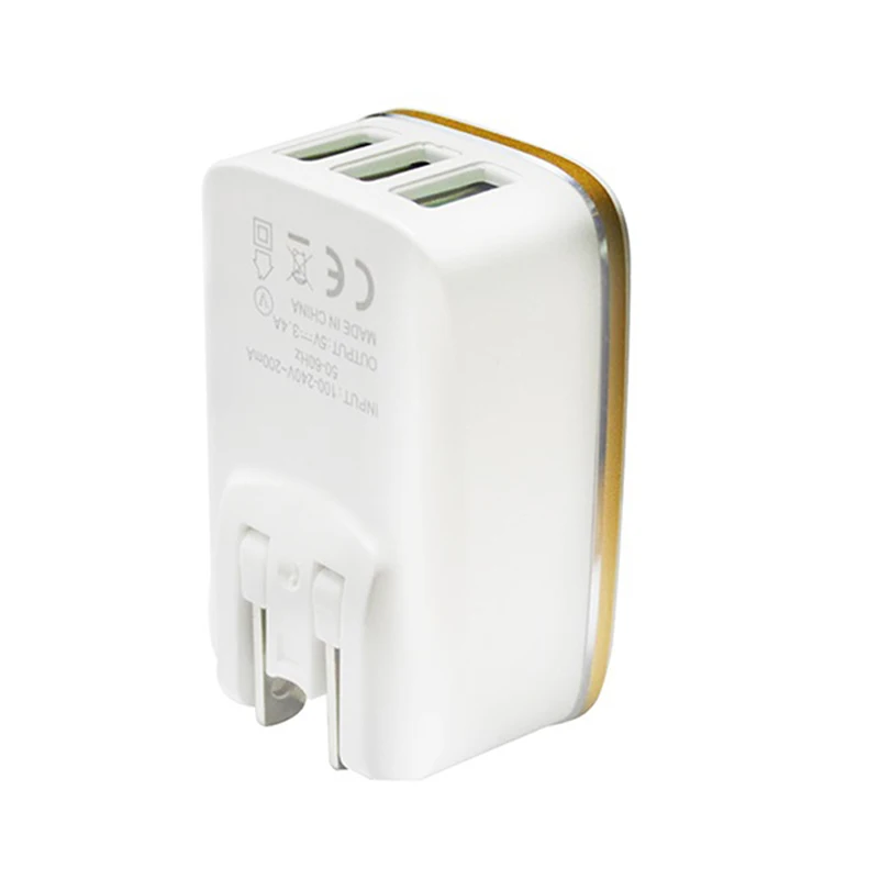 1 шт. адаптер 2 в быстрое зарядное устройство 5 3 4 а порта Светодиодная лампа USB для
