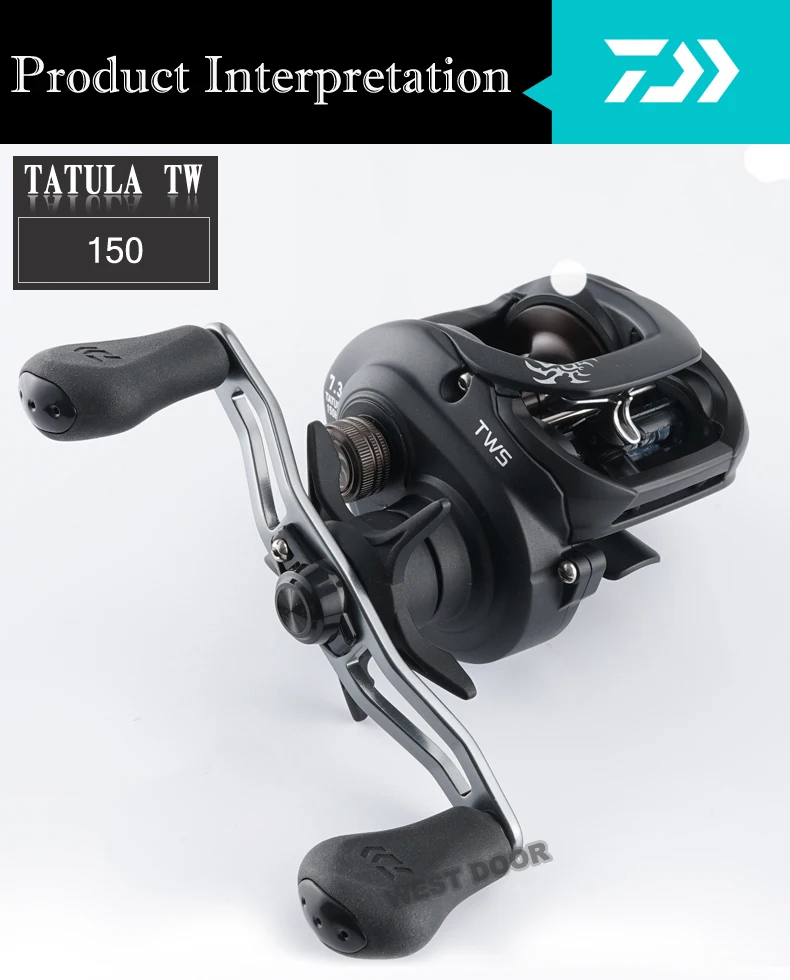 Новинка DAIWA TATULA 150 P 150H 150HS 150HSL Низкопрофильная Рыболовная катушка литейная катушка 7BB+ 1RB