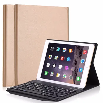 

For iPad 9.7 case with keyboard, PU Leather Stand Cover Case with Bluetooth Keyboard for All iPad Air 1 2 Tablet Case