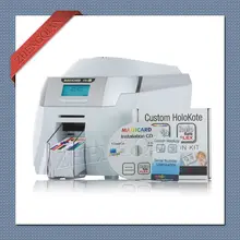Magicard Rio Pro single sided id pvc card printer with two MA300 YMCKO ribbon