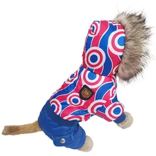 Новое поступление, популярная теплая зимняя плотная одежда для собак кошек, щенков, собак, пальто, куртки с симфоническим узором от S-XL