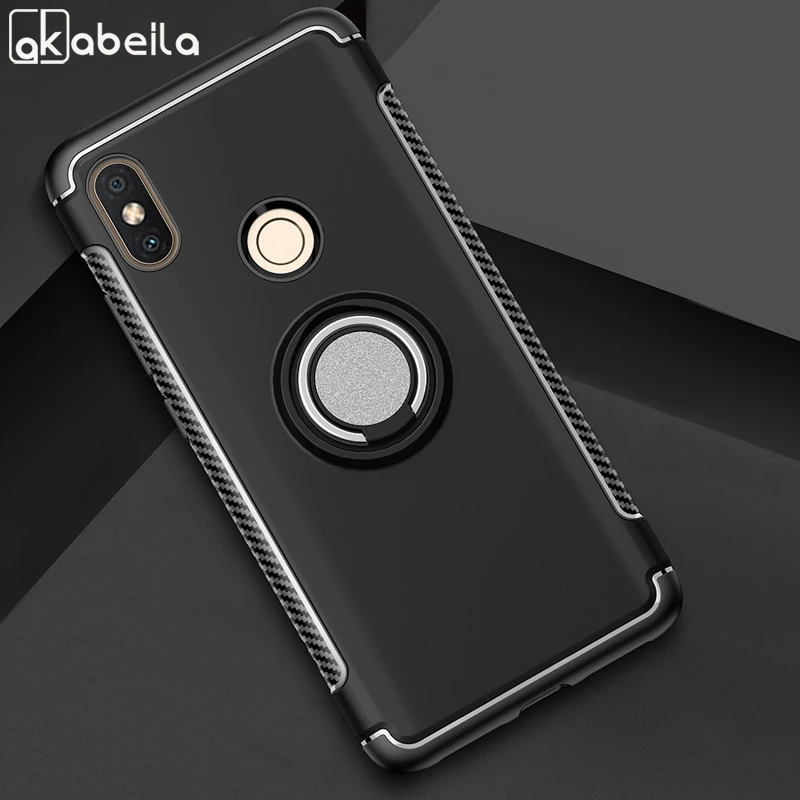 

AKABEILA Case For Xiaomi Redmi S2 Cases For Redmi Y2 5.99 inch Covers Finger Ring Car Magnet Protector Kicksatnd Anti-fall Shell