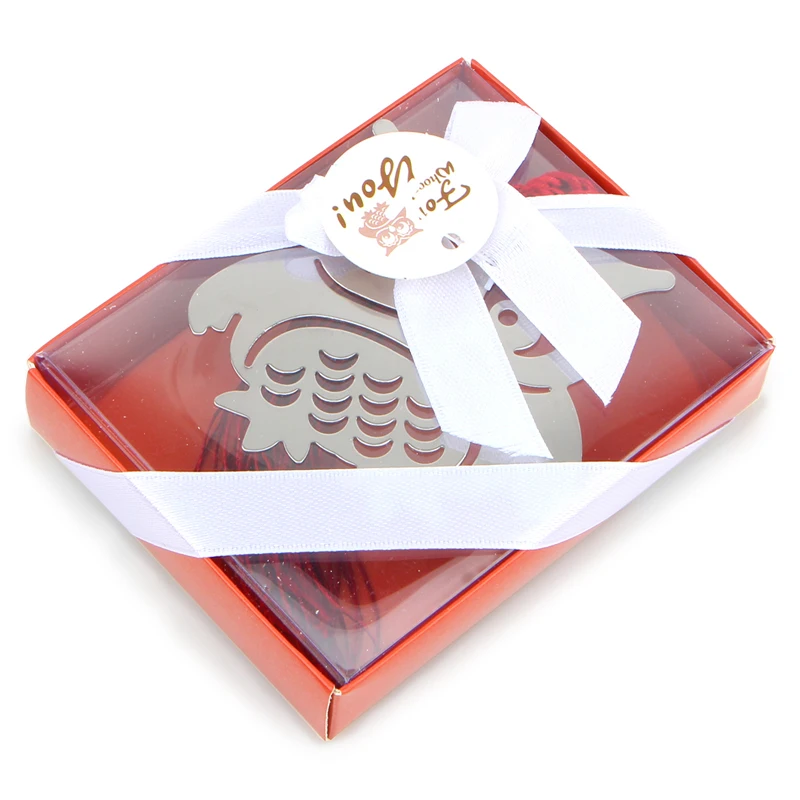 100pcs Baby Shower Gifts Wedding Favor Cute Owl Bookmarks Notepad