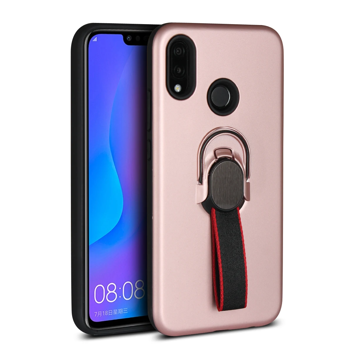 Huawei P20 Lite ANE-LX1 ANE-LX2 ANE-LX3 2 в 1 Гибридный Невидимый чехол-подставка для huawei Nova 3e E 3 гибридное кольцо Броня чехлы для телефонов