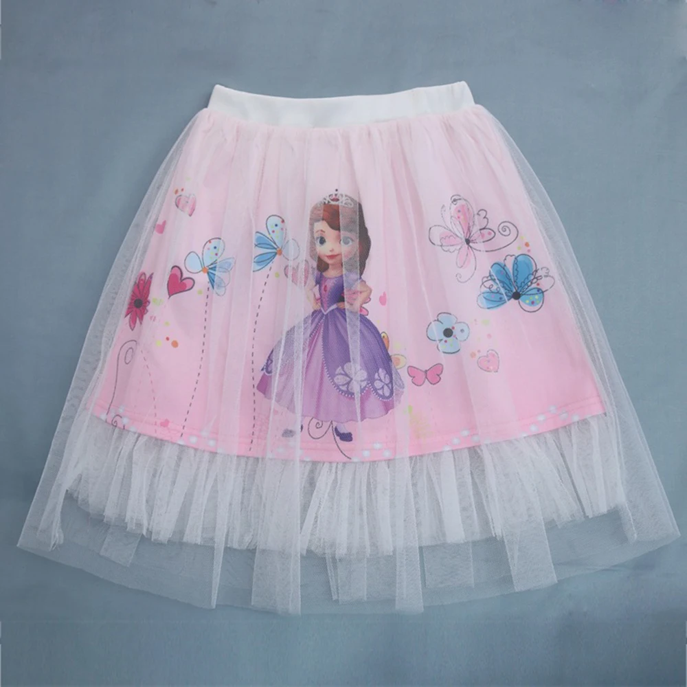 Girls Toddler Skirts Cartoon Unicorn Tutu Pony skirt Princess Clothes Printed Little Lace Girl Clothes Kids Skirt 5100 - Цвет: 5104