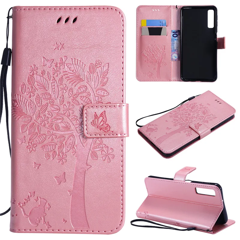 Flip Leather Case For Samsung Galaxy A7 2018 A750 Phone Case For Samsung A7 2018 Pattern Luxury Wallet Cover Stand Phone Cases (12)
