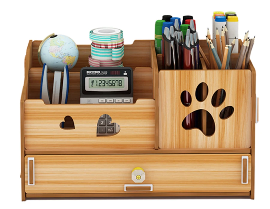 

Desktop Penholder Box Remote Control Small Refreshing Simple Penholder Office Supplies Multi-functional Sundry Box For Students