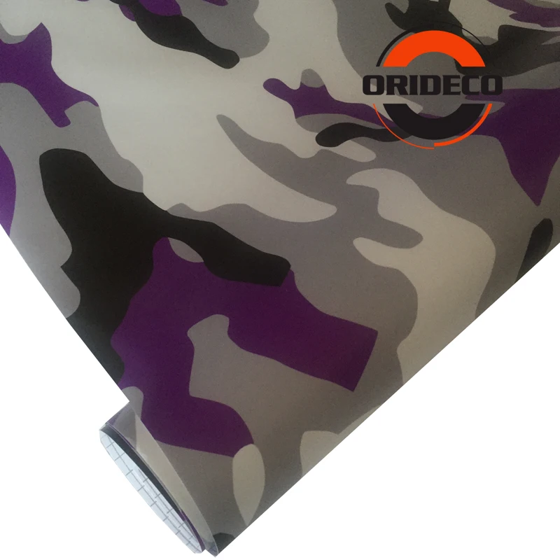 purple black snow camo vinyl car film 4
