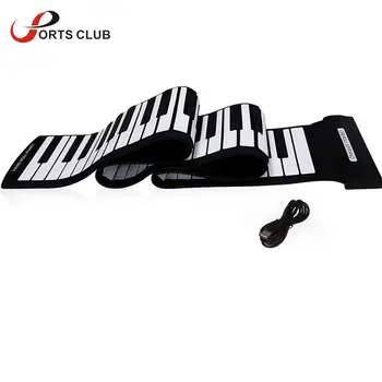 

88 Keys Roll up Piano Silicone MIDI Electronic Keyboard Piano Flexible Professional USB Electronic organ