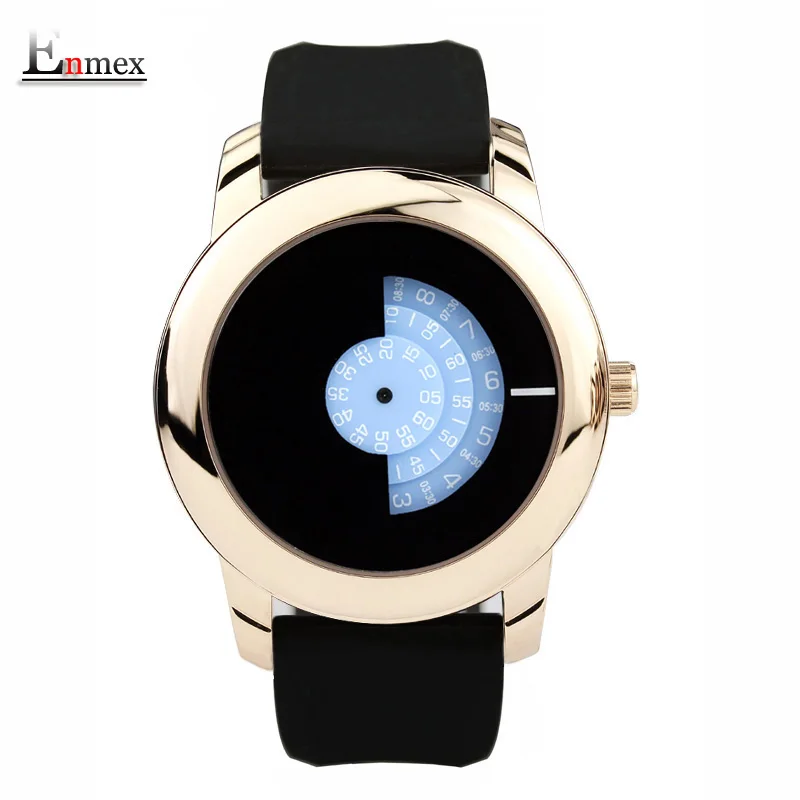 Подарок Enmex креативный стиль нейтральные наручные часы Черная Камера концепция крутой дизайн силиконовый ремешок Короткие повседневные кварцевые часы - Цвет: EC11