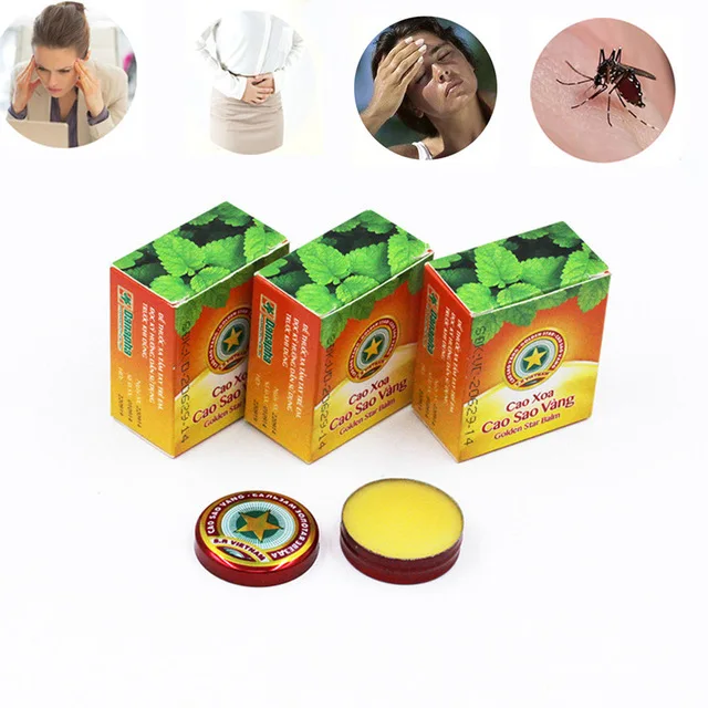 

New Vietnam Gold Tower Tiger Balm Ointment For Cold Headache Stomachache Dizziness Heat Stroke Insect Stings Essential Balm