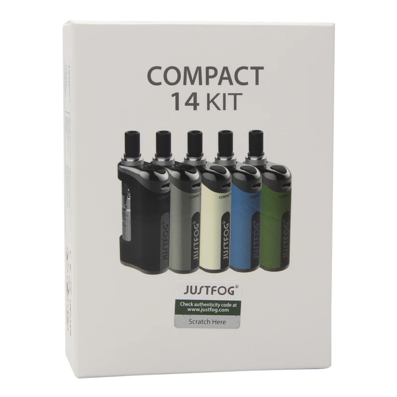 Оригинальный JustFog Compact 14 Комплект Compact14 бокс мод для электронных сигарет 1500 мАч