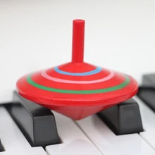 Детская игрушка вращающийся разноцветный деревянный волчок традиционные деревянные детские игрушки