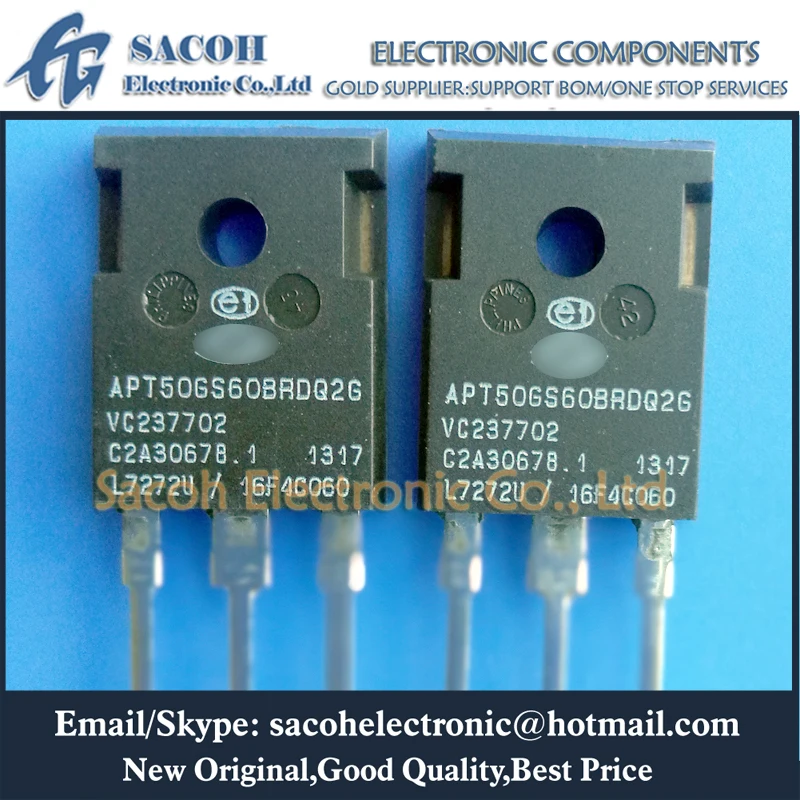 Бесплатная доставка 10 шт. APT50GS60BRDQ2G или APT50GT60BRDQ2G APT50GS60BRDLG APT50GT60BRDLG TO 247 50A 600V Power