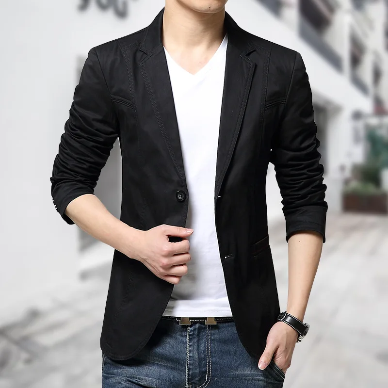 Zogaa 2019 Summer Autumn New Men's Casual Suit Korean Version Slim Fit Suit Blazers Business Large Size M- 5XLMen's Clothing
