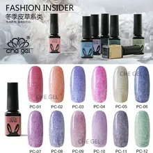 12 цветов 5 г Гель-лак для ногтей светодиодный UV che меховой стиль лак для ногтей гель-инструменты для маникюра долговечный стиль