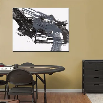 

JQHYART Guns 1981 Abstrict Wall Art Decoration Oil Painting On Canvas Wall Painting Picture No Framed