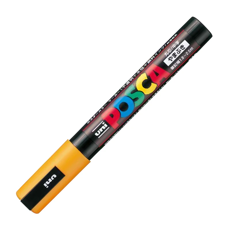 Uni Posca PC-5M ручка-маркер для рисования Сверхтонкий наконечник 1,8-2,5 мм 15 цветов Набор Студенческая ручка для рисования граффити