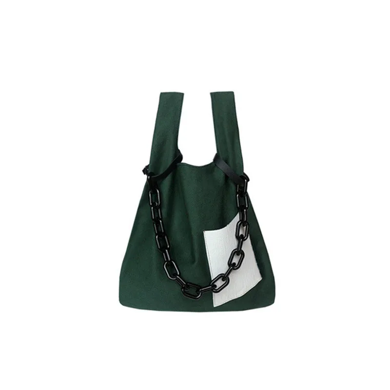 

Print bag for Women Acrylic chain Shoulder Bags larger capacity canvas Top-handle Crossbody Bag for girls Purse Bolsas Female