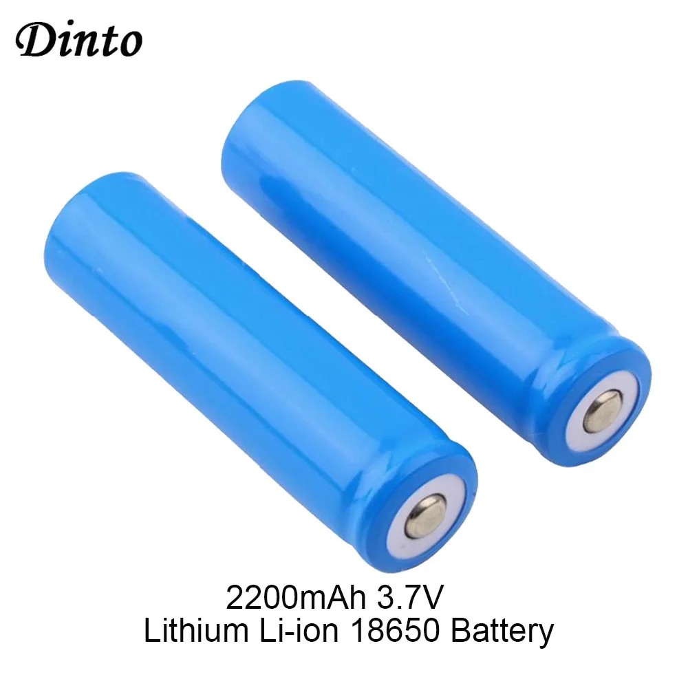 Литий-ионный аккумулятор Dinto 2200 мАч 10 шт./лот 18650 перезаряжаемая батарея 3 7 в для