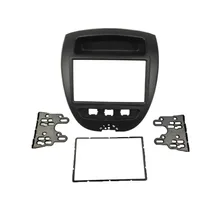 For Toyota Aygo Citroen C1 Peugeot 107 Radio DVD Stereo Panel Dash Double Din fascia Mounting Installation Trim Kit Frame Bezel