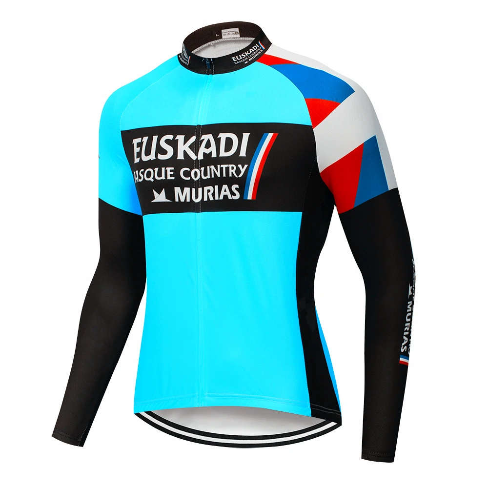 

2019 latest long-sleeved long-sleeved Jersey Team Euskaltel Euskadi Mtb long-sleeved riding men's Jersey Jersey