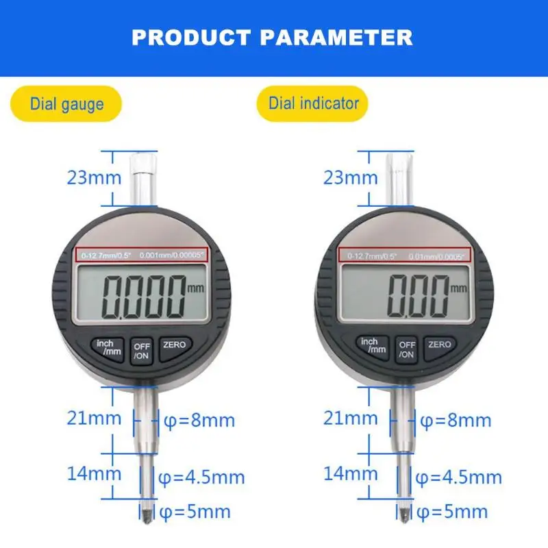 Прецизионный инструмент 0,01 цифровой электронный циферблат микроиндикатор измерительный прибор микрометр измерительные и измерительные инструменты 3 типа