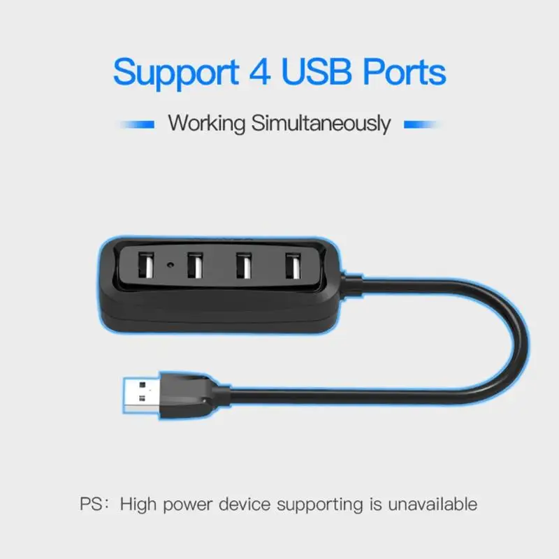 Высокоскоростной 4 порта USB2.0 концентратор usb-адаптер OTG концентратор сплиттер для Macbook