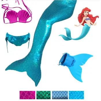 Disfraz De Sirena para niña, disfraz De natación con monoaleta, para chico, Zeemeerminstaart, Cola De Sirena, Cauda De Sereia, Cosplay, 4 piezas