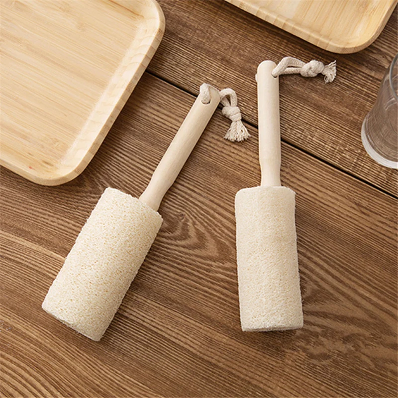 Кухонный чистящий инструмент Loofah щетка для бокалов бутылка кофе чая стеклянная