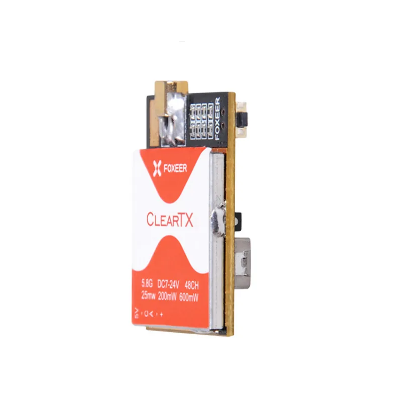 

Foxeer ClearTX Update Version ClearTX 2 5.8G 48CH 25mW 200mW 500mW 800mW Remote Control VTx Antenna is excluded