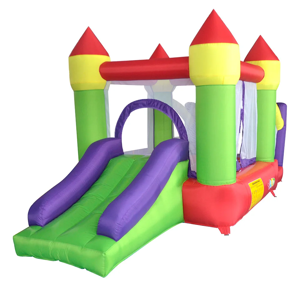 Big Size Trampoline For Kids Inflatable Bouncer With Slide Bounce House With Blower Bouncy