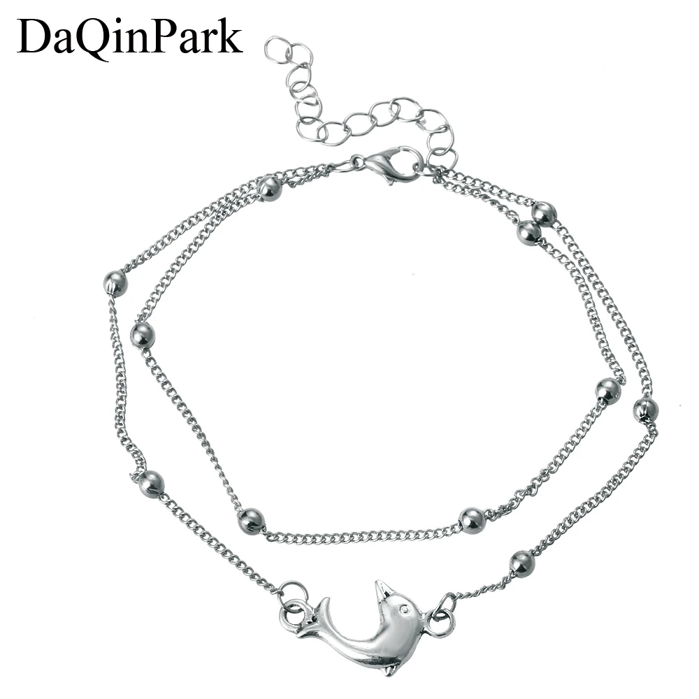 

Fashion Anklets Foot Jewelry Multi Layer Anklet Beads Anklets for Women Boho Jewelry Silver Color Bracelet Handmade Sandals Gift