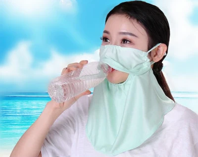 

Summer Sunscreen Mask Female Outdoor Anti Uv Masks Scarf Dustproof Breathe Freely Large Scarves Riding Driving Neck Protector
