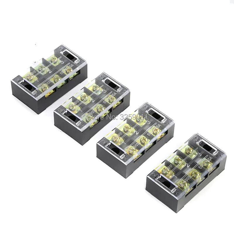 1Pcs 600V 45A 3 Positions Barrier Strip Terminal Block Wire connector TB-4503