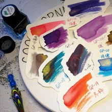 GP серия 24 цвета чернила Акварельная Золотая паста стеклянная ручка доступны 25 мл 24 цвета можно выбрать краску