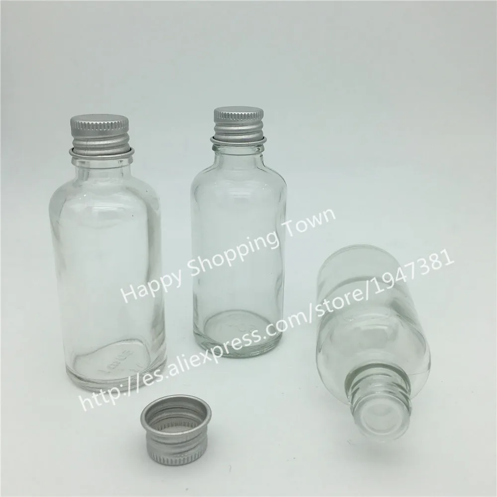 Оптовая продажа 30 мл прозрачная стеклянная бутылка с редуктором капельница и трамбовидная крышка, винт на прозрачном эфирном масле