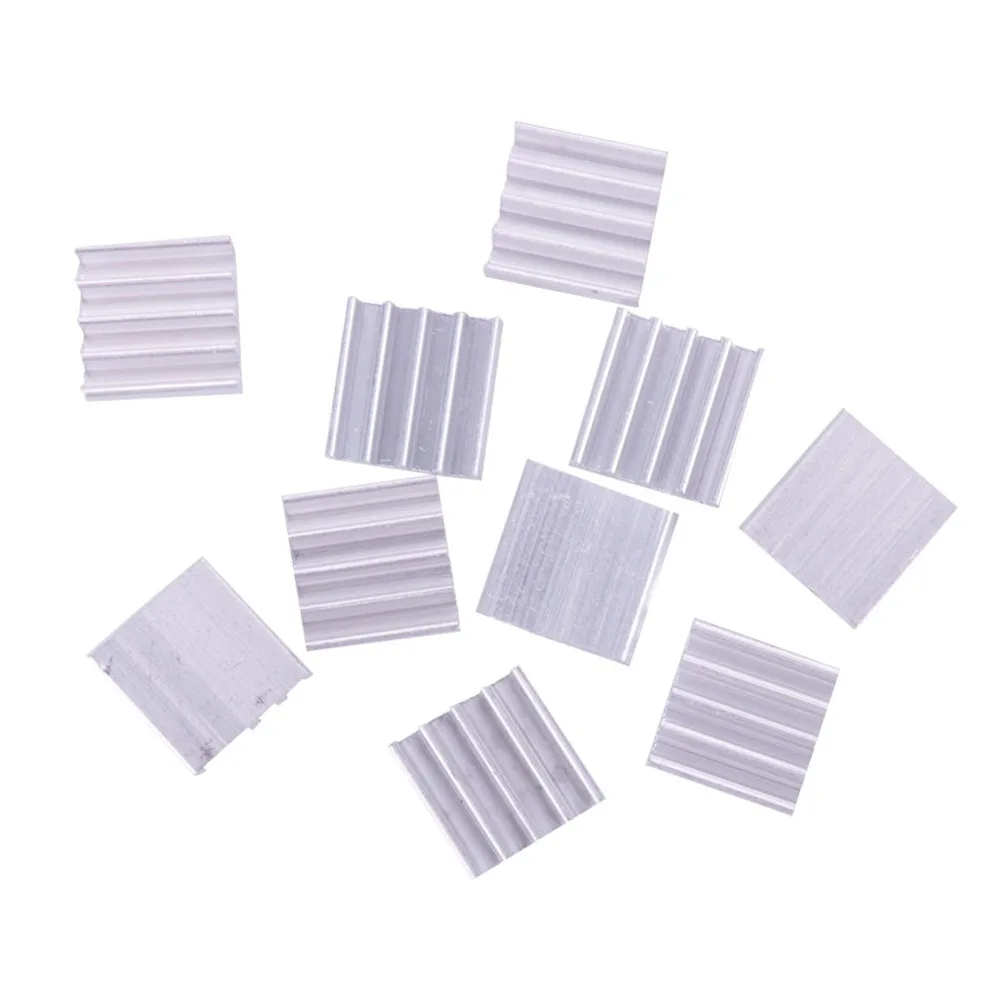 

14*14*6MM 10PCS Aluminum Cooling Heat sink Mos Chip CPU GPU VGA RAM LED IC Heatsink #274076