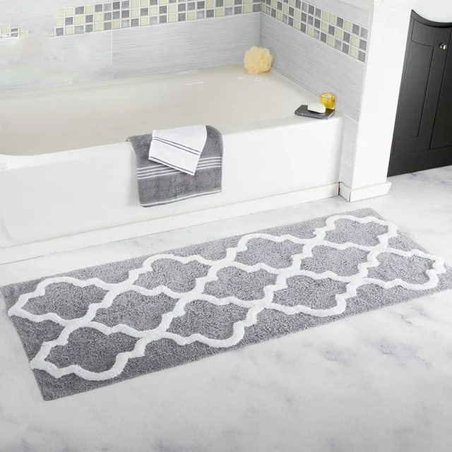 45*120CM Extra Long Geometric Patterned Microfiber Bathroom Tub and