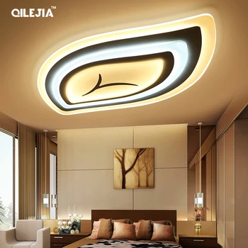 

Modern LED Ceiling Lights For Bed room living room Thick acrylic led lamp leaf shape remote control lamparas de techo abajur