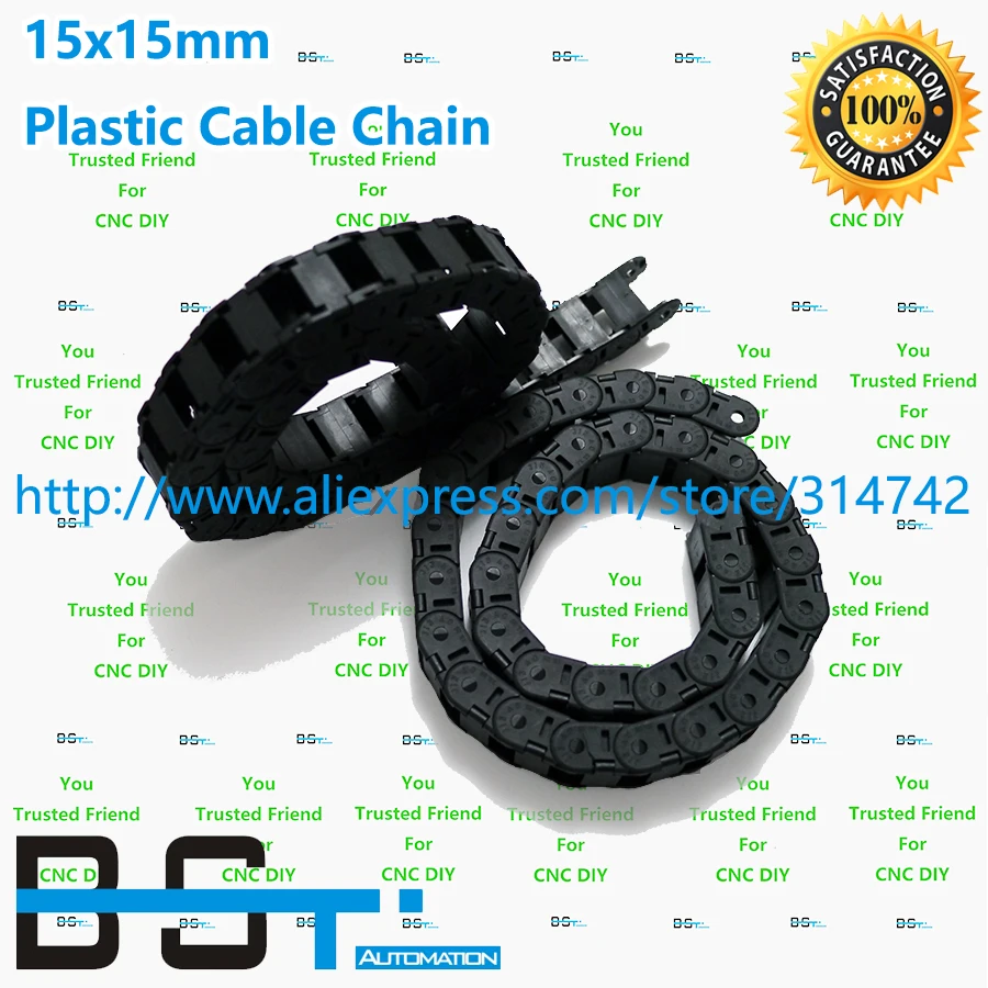 Buy 1 Lot(10pcs*1000mm=1 lot) 15mm*15mm CNC Plastic